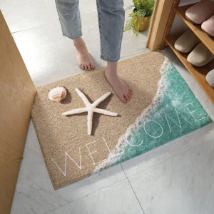 Beach Theme Starfish Soft Entrance Doormat Home Decoration