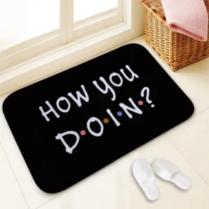 Friends Letters Welcome Non-Slip Entrance Door Mat