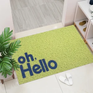 Hello Graphic Coil PVC Non-Slip  Door Mat
