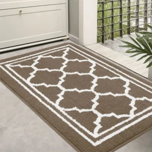 Lattice Brown  Non-Slip Absorbent Resist Dirt Entrance Door Mat
