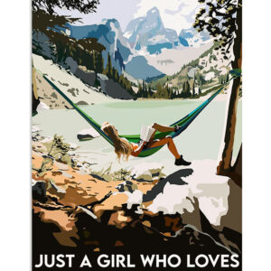 Books Lover Just A Girl Who Loves Books And Mountains Books Reader Poster