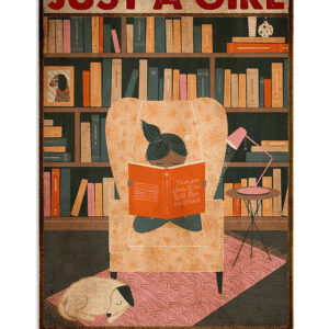 Books Lover Just A Girl Who Loves Reading Books Reader Poster