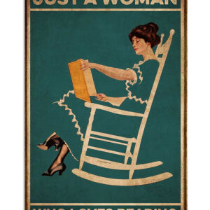 Books Lover Just A Woman Who Loves Reading Books Reader Poster