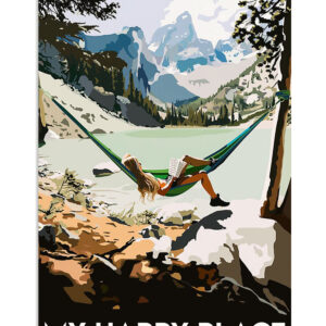 Books Lover My Happy Place Books Reader Poster