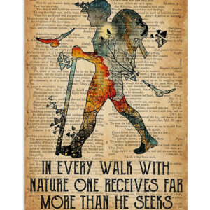 Camping Hiking In Every Walk With Nature Camper Poster