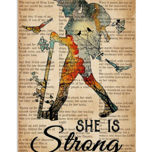 Camping Hiking She Is Strong Campers Poster