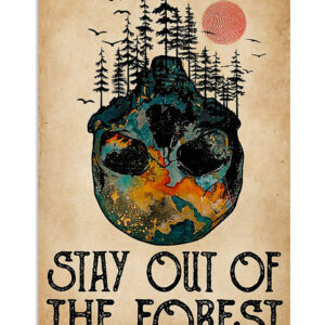 Camping Hiking Stay Out Of The Forest Campers Poster