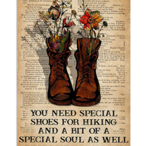 Camping Hiking You Need Special Shoes For Hiking Campers Poster