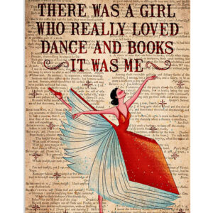 Dancing Ballet Girl Loved Dance And Books Poster