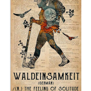 Hiking Waldeinsamkeit  Definition Poster