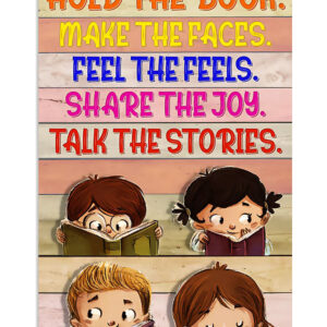 Teacher Classroom Hold The Book Back To School Poster